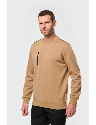 D-WK403-UNISEX DAYTODAY CONTRASTING POCKET SWEATSHIRT